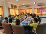 มอบทรายทีมีฟอส และป้ายไวนิลประชาสัมพันธ์ โรคไข้เลือดออกให้โรงเรียนวัดจันทบุรี และหมู่บ้าน 9